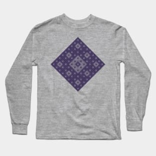 sierpinski diamond - deep purple Long Sleeve T-Shirt